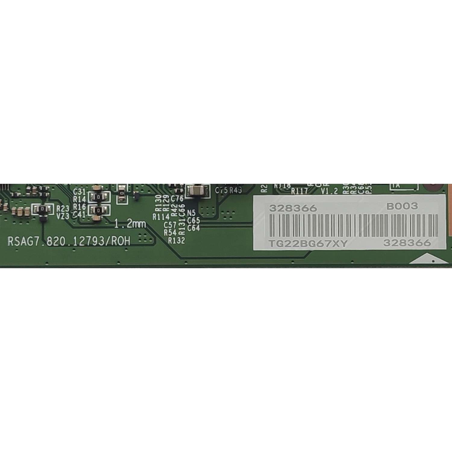 T-CON PARA TV HISENSE ORIGINAL / NUMERO DE PARTE 328366 / RSAG7.820.12793/ROH / PANEL HD580X1U93-TAL5 / HD580Y1U92-TAL2 / DISPLAY CV580U1-T01 REV:02 / MODELO 58R6E3 / 58A6KV / 58A6KV 58A51HUV - Imagen 2